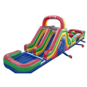 inflatable obstacle slide